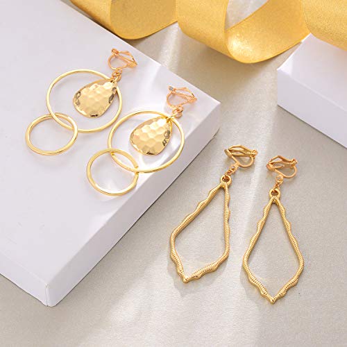 15 Pairs Clip on Earrings for Women - Stylish Non-Piercing Jewelry Set for Teens and Ladies, Ideal for Parties and Special Occasions