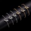 26 Pieces Chain Bracelet Round Link Chain Bracelets