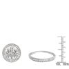 10K Round Diamond Anniversary Band Stackable Ring White Gold