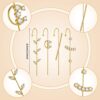 8 Pieces Ear Crawler Hook Earrings, Ear Cuff Wrap Studs