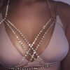 Chain Rhinestone Bikini Bra Summer Costumes Body Jewelry