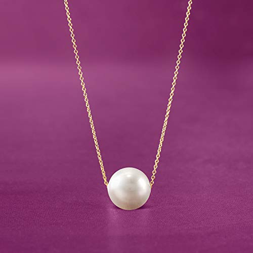 Ross-Simons 16mm Shell Pearl Solitaire Necklace