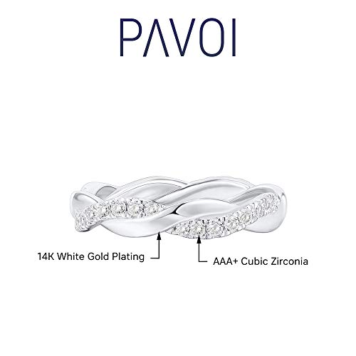PAVOI 14K Gold Plated Sterling Silver Cubic Zirconia