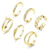 JOERICA 6 PCS Toe Ring for Women Girls