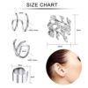 12 Pairs Ear Cuff for Women Cartilage Clip On Wrap Earrings