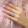 BERRICLE Rhodium Plated Sterling Silver Cubic