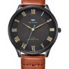 BRIGADA Men's Watches Classic Black Business Casual Wrist Watch