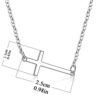 XOYOYZU Tiny Cross Pendant Necklace for Women
