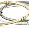 NINE WEST "Classics Tri-Tone Trio Stretch Bracelet