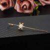 18 K Gold Plated Personalized Hypoallergenic Rhinestone Earrings Set