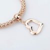 Gold Silver Plated Charm Bracelet for Women Stretch Crystal