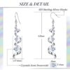 Swarovski Crystal 18K White Gold Drop Earrings