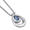 Peora London Blue Topaz Pendant Necklace