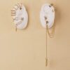 Wrap Crawler Hook Earrings Draping Chain Stud
