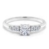 925 Sterling Silver Created Moissanite by Charles & Colvard