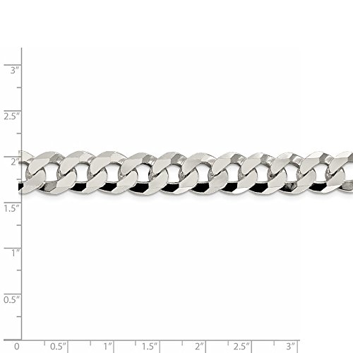 Beveled Link Curb Bracelet Chain 9 Inch Man Fine