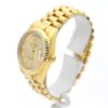 GOLD WATCH WITH DIAMOND DIAL FLUTED ROLEX DAY-DATE PRESIDENT