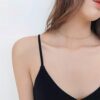 Choker Necklace,18k Gold Satellite Chain