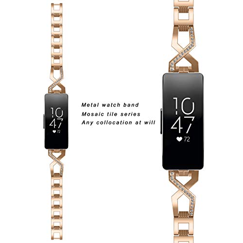 Compatible with Fitbit Inspire 2 Bands Rhinestone Diamond Watchband