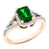 Dazzlingrock Collection 7X5 MM Emerald Lab Created Emerald