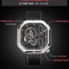 Agelocer Men's Fashion Punk Stainless Steel Mechanical 44mm