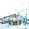 John Medeiros Lovely Nouveau Collection Aqua Cubic-Zirconia