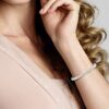 Miabella Sterling Silver Italian Handmade Strand Chain Bracelet