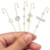 Butterfly 12 Pcs Ear Wrap Crawler Hook Earrings