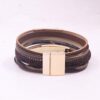 Leopard Print Leather Multi-Layer Wraps Bracelet