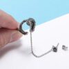 Snake Punk Chain Earrings 316L Stainless Steel