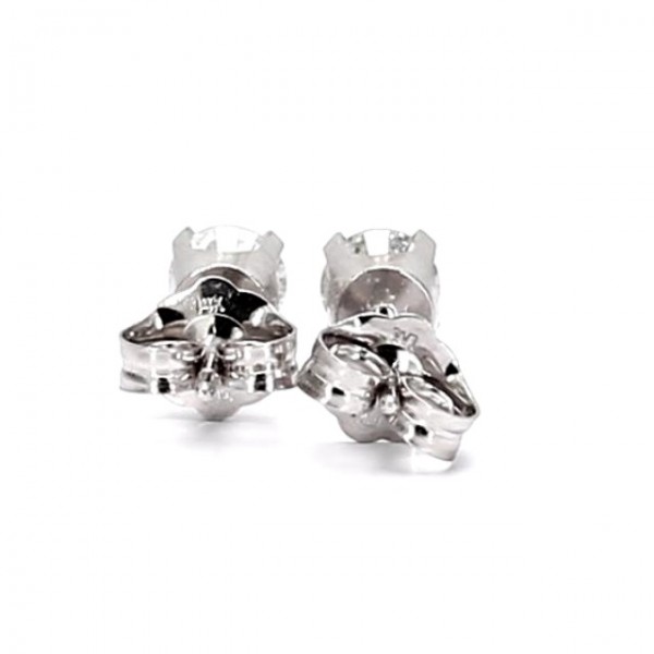 Brilliant Cut Diamond Stud Earrings in 14K Gold Classic