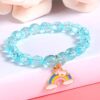 G.C 10 PCS Girls Kids Rainbow Beaded Bracelet