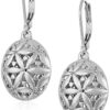 Napier Silver-Tone Textured Leverback Drop Earrings