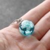 Fine Nature Blue Sky White Cloud Resin Transparent Ladies Necklace