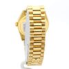 GOLD WATCH WITH DIAMOND DIAL FLUTED ROLEX DAY-DATE PRESIDENT