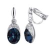 Blue Clip Birdal 18K Rose/White Gold Plated Non Pierced Ears