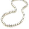 Add Elegance to Your Girl's Attire with THE PEARL SOURCE 14K Gold 6.0-6.5mm Real White Japanese Akoya Saltwater Cultured Pearl Necklace - 17" Princess Size - a Timeless Treasure!