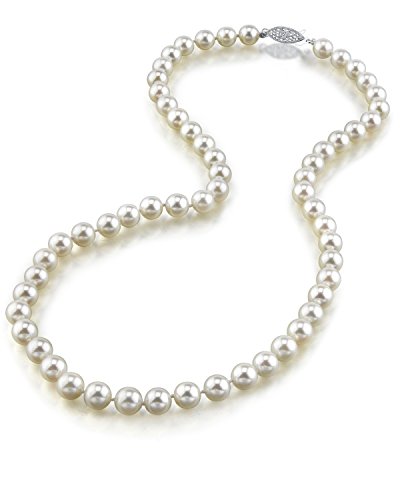 THE PEARL SOURCE 14K Gold 6.0-6.5mm Round White Japanese