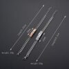 Lovastar 2PCS Couples Bracelets Set Stainless Steel Love Heart