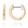 Timeless Elegance: PAVOI 14K Yellow Gold Plated Huggie Stud Earrings