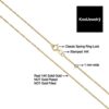 14k Yellow Gold Singapore Chain Necklace