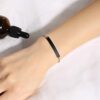 Black Ion Nameplate ID Bar Bracelets