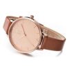 SHENGKE Watches Leather Band Luxury Quartz Watch