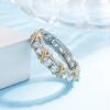 Sparkle and Shine with the Sterling Silver Cross Diamond X Ring