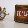 Steampunk-Styled Tesla Analog Watch Weathered-Brass Look