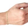Nuragold 10k Yellow Gold Solid 7mm Cuban Chain
