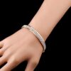 Hemlock Women Crystal Bracelet Rhinestone Open