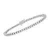 Elegant Ross-Simons 14KT White Gold & Diamond Tennis Bracelet, 3.35 ct. t.w. of diamonds with secure push-button clasp. 