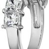 Princess Ring Sterling Silver Swarovski Zirconia