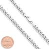 MiaBella Solid Sterling Silver Italian 5mm Diamond